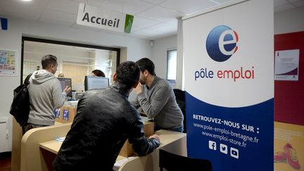 Une agence Pôle emploi de Rennes, le 17 février 2020. (MARC OLLIVIER / MAXPPP)