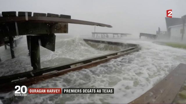 Ouragan Harvey : premiers dégâts au Texas