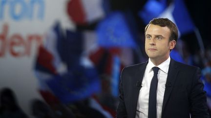 Au premier rang du meeting d'Emmanuel Macron, Ségolène Royal, venue en invitée surprise. (GEOFFROY VAN DER HASSELT / AFP)