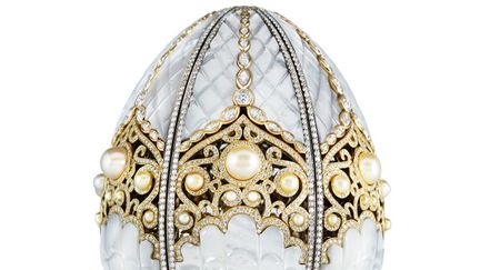 Détail de l'"Oeuf de perle Fabergé"
 (Fabergé/AFP)