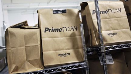 &nbsp; ("Prime Now", le nouveau service de livraison d'Amazon en une heure menace le commerce de proximité selon la mairie de Paris © SIPA/Mark Lennihan)