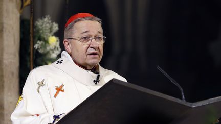 Le cardinal Andr&eacute; Vingt-Trois, archev&ecirc;que de Paris, le 12 d&eacute;cembre 2012 &agrave; Notre-Dame-de-Paris. (PATRICK KOVARIK / AFP)