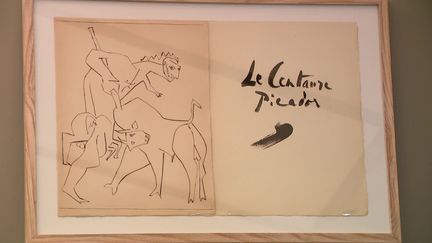 Le Centaure Picador, l'une des œuvres de la Collection Vincent Bœuf exposées au Musée Gassendi. (France 3 Provence-Alpes : V. Bouvier / A. Casanova / L. Patris De Breuil)