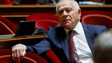 François Patriat, président du groupe Renaissance au Sénat, le 1er février 2023. (LUDOVIC MARIN / AFP)