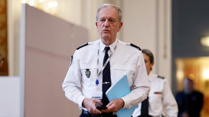 Le directeur général de la police nationale (DGPN), Frédéric Veaux, le 27 mars 2023, à Paris. (LUDOVIC MARIN / AFP)