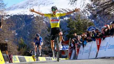 Tadej Pogacar a remporté la 7e étape de Paris-Nice, le 11 mars 2023. (AFP)