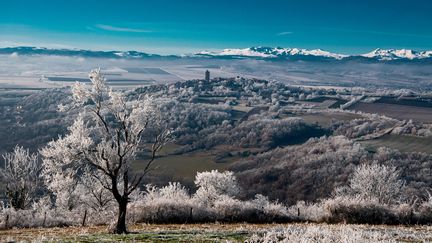 Un paysage d'hiver à Sancy en Auvergne, le 21 novembre 2021. (MAXPPP)