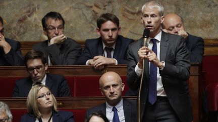 Le député "constructif" Franck Riester, le 28 juin 2017 à l'Assemblée nationale. (THOMAS SAMSON / AFP)