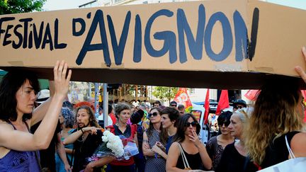 Manifestation d'intermittents à Marseille le 26 juin 2014
 ( Valérie Vrel / PHOTOPQR/ LA PROVENCE)