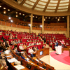 Les membres de la convention citoyenne sur la fin de vie participent à une réunion plénière, le 4 mars 2023, au Conseil économique, social et environnemental, à Paris. (KATRIN BAUMANN / CESE)