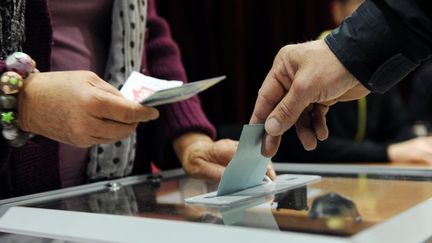 Le droit de vote aux &eacute;lections locales pour les &eacute;trangers non-communautaires r&eacute;sidant en France depuis cinq ans fait partie des 60 engagements du programme de Fran&ccedil;ois Hollande.&nbsp; (MIGUEL MEDINA / AFP)