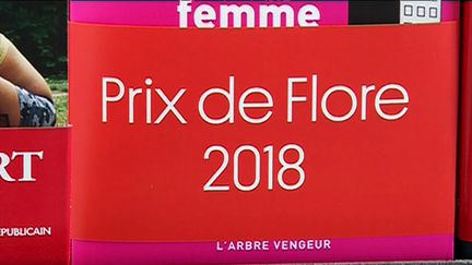 La bandeau "Prix de Flore 2018"
 (France 3 Culturebox Capture d&#039;écran)