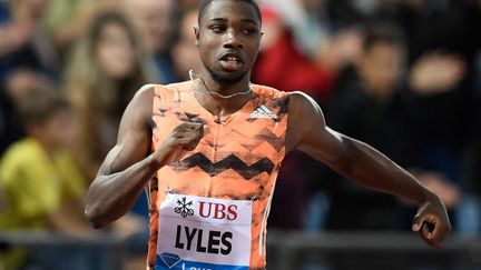 Le sprinter américain Noah Lyles (ALAIN GROSCLAUDE / AFP)