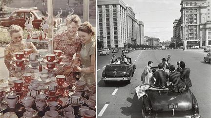 Devant la vitrine, 1954 / 6e Festival mondial de la jeunesse et des étudiants à Moscou, 1957
 
 (Musée des Arts Multimédias de Moscou-MAMM)