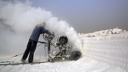 ces pales représentent un véritable danger. Beaucoup d’ouvriers ont perdu un doigt, un bras ou même une jambe.
 
 
 ( REUTERS / Amr Abdallah Dalsh)