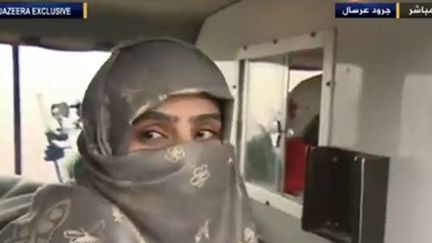 Souja al-Doulaïmi, l'ex femme d'Al-Baghdadi (Capture d&#039;écran d&#039; Al Jazira)