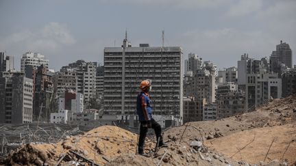 La ville de Beyrouth, au Liban, le 8 août 2020. (MUHAMMET FATIH OGRAS / ANADOLU AGENCY / AFP)