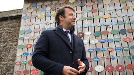 Le président socialiste de la région Bretagne Loïg Chesnais-Girard, le 14 mai 2021 à Trebry (Côtes-d'Armor). (MARTIN BERTRAND / HANS LUCAS / AFP)