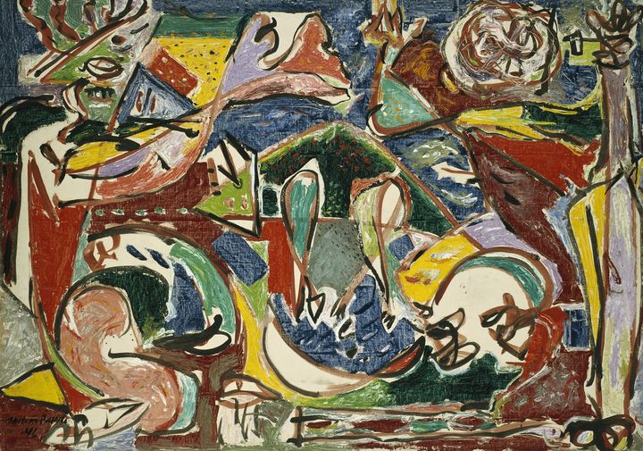 Jackson Pollock, "The Key", 1946 (ART INSTITUTE OF CHICAGO THROUGH PRIOR GIFT OF MR AND MRS EDWARD MORRIS / BRIDGEMAN IMAGES.COM)