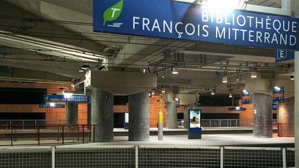 La gare RER Bibliothèque François Mitterrand à Paris. (MAXPPP)