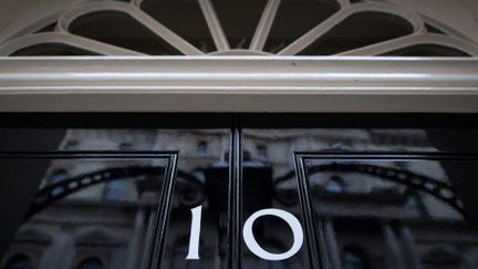 La porte de la résidence du Premier ministre britannique , le célèbre 10 de Downing Street. (Afp)