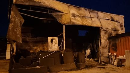 Patima Chalandriou, a municipality in the northeastern suburbs of Athens, on August 13, 2024 after the fire. (MARION FERRERE / FRANCEINFO)