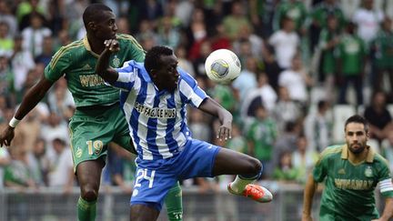 Les Verts se sont fait bousculer par les Danois (JEFF PACHOUD / AFP)