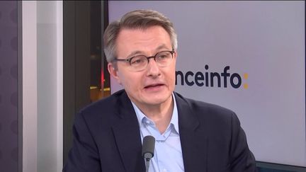 Dominique Schelcher,&nbsp;président de Système U, sur franceinfo mercredi 17 novembre. (FRANCEINFO / RADIOFRANCE)