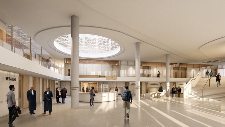 La Salle des pas perdus imaginée par l'agence d'architectes PCA-Stream. (©PCA-STREAM)