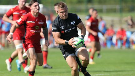 Ifan Phillips lors d'un match de pré-saison contre Hartpury University, le 4 septembre 2021. (GARETH EVERETT/HUW EVANS/SHUTTER/SIPA / SHUTTERSTOCK)