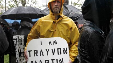 La m&ecirc;me semaine, des manifestations ont rassembl&eacute; des milliers de personnes autour d'un slogan commun : "Nous sommes Trayvon Martin". (JONATHAN ALCORN / REUTERS)