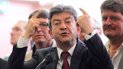 Jean-Luc M&eacute;lenchon, le 12 mai, &agrave; H&eacute;nin-Beaumont (Pas-de-Calais). (DENIS CHARLET / AFP)