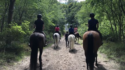 La randonnée est organisée par la société Horse Holidays France basée à&nbsp;Maisons-Laffitte.
 (SANDRINE ETOA-ANDEGUE / RADIO FRANCE)