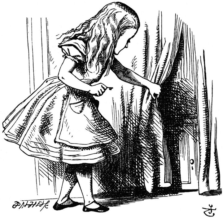 Alice au pays des merveilles, illustration de John Tenniel
