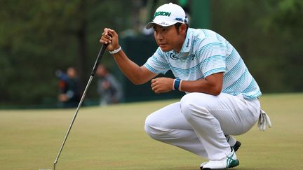 Hideki Matsuyama pourrait devenir le premier Japonais de l'histoire à remporter un tournoi du Grand Chelem de golf. (MIKE EHRMANN / GETTY IMAGES NORTH AMERICA)