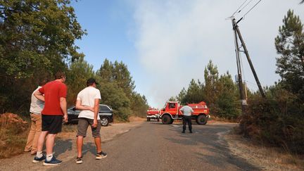 Un incendie s'est déclaré à Laluque (Landes), le 2 août 2022. (MAXPPP)