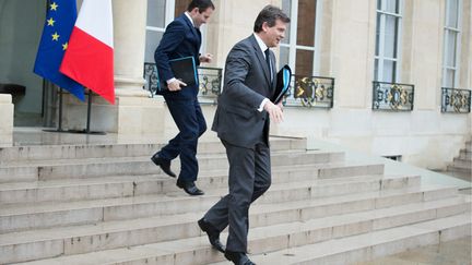 &nbsp; (Arnaud Montebourg et Benoît Hamon ici à la sortie du Conseil des ministres le 22 mai dernier © Maxppp)