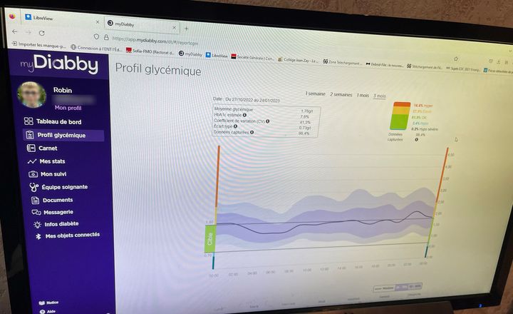L'application My Diabby permet de suivre les enfants diabétiques à distance. (ANNE-LAURE DAGNET / RADIO FRANCE)