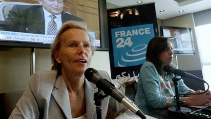 Christine Ockrent, directrice déléguée de l'Audiovisuel extérieur de la France (AEF) (AFP - Karim Sahib)