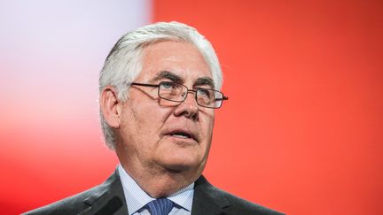 Le PDG d'ExxonMobil, Rex Tillerson, le 16 juin 2014 lors du Congrès mondial sur le pétrole, à Moscou (Russie).&nbsp; (MAXPPP)