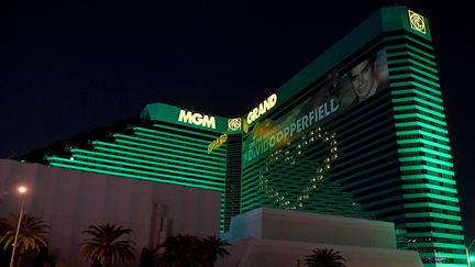 Le MGM Grand Hotel &amp; Casino sur le Strip de Las Vegas aux Etats-Unis, le 2 avril 2020. (ETHAN MILLER / GETTY IMAGES NORTH AMERICA)