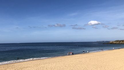 La plage de Sainte-Marguerite à Pornichet où un homme de 80 ans a été retrouvé mort sur sa serviette en plein soleil. Photo d'illustration. (ANNE PATINEC / RADIO FRANCE)