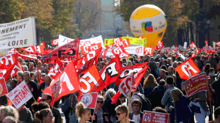 &nbsp; (Manifestation contre la réforme du collège en octobre dernier © maxPPP)