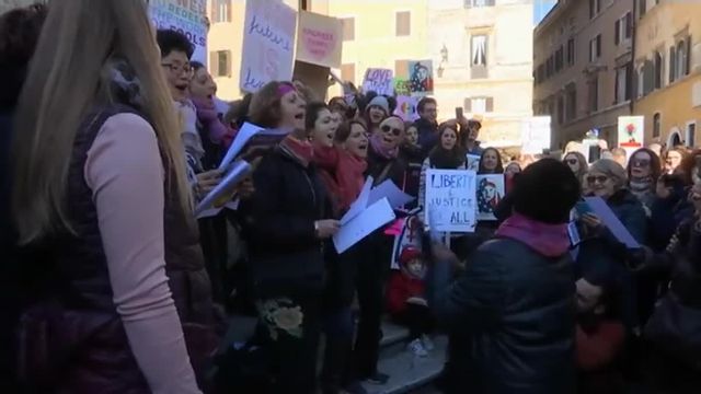 La Marche des femmes en Italie