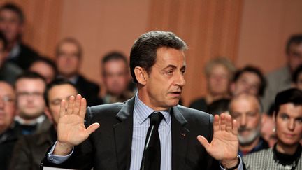 &nbsp; (Nicolas Sarkozy plaide pour une baisse massive des charges des agriculteurs © Maxppp)