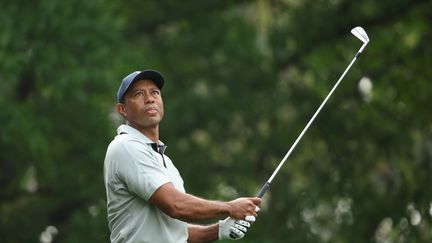 Le golfeur américain Tiger Woods, à Augusta, dans l'Etat de Géorgie (Etats-Unis), le 4 avril 2023. (PATRICK SMITH / GETTY IMAGES NORTH AMERICA)