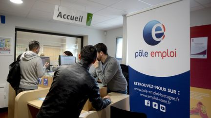 L'agence Pôle emploi de Rennes (Ille-et-Vilaine), le 17 février 2020. (MAXPPP)