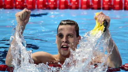 Mitchell Larkin, champion du monde du 200m dos (MARTIN BUREAU / AFP)