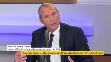 Jean-Michel Fauvergue, député LREM de Seine-et-Marne et ancien patron du Raid, invité sur francienfo, lundi 8 juin. (FRANCEINFO / RADIOFRANCE)