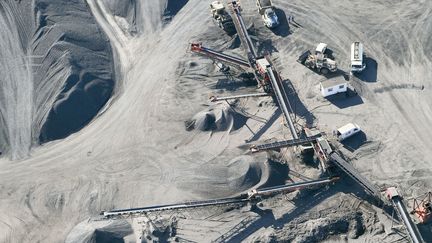 Exploitation mini&egrave;re en Moselle, en Lorraine.&nbsp; (H. RIGEL / BIOSPHOTO)